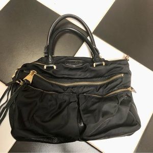 Aimee Kestenberg Saratoga Carnival Satchel Tote Gold Hardware No Strap. Pockets